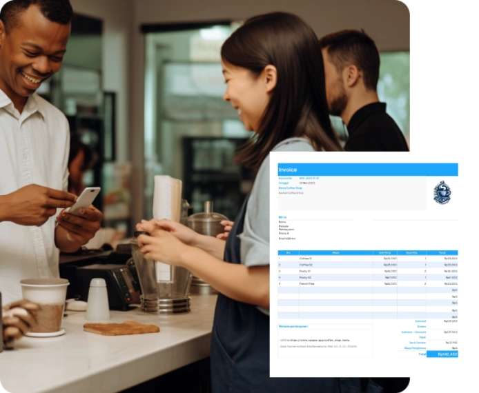 Invoice Coffee Shop