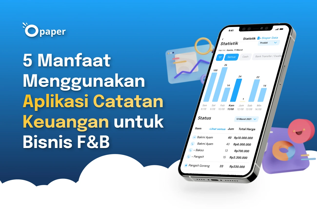 5 Manfaat Menggunakan Aplikasi Catatan Keuangan untuk Bisnis F&B