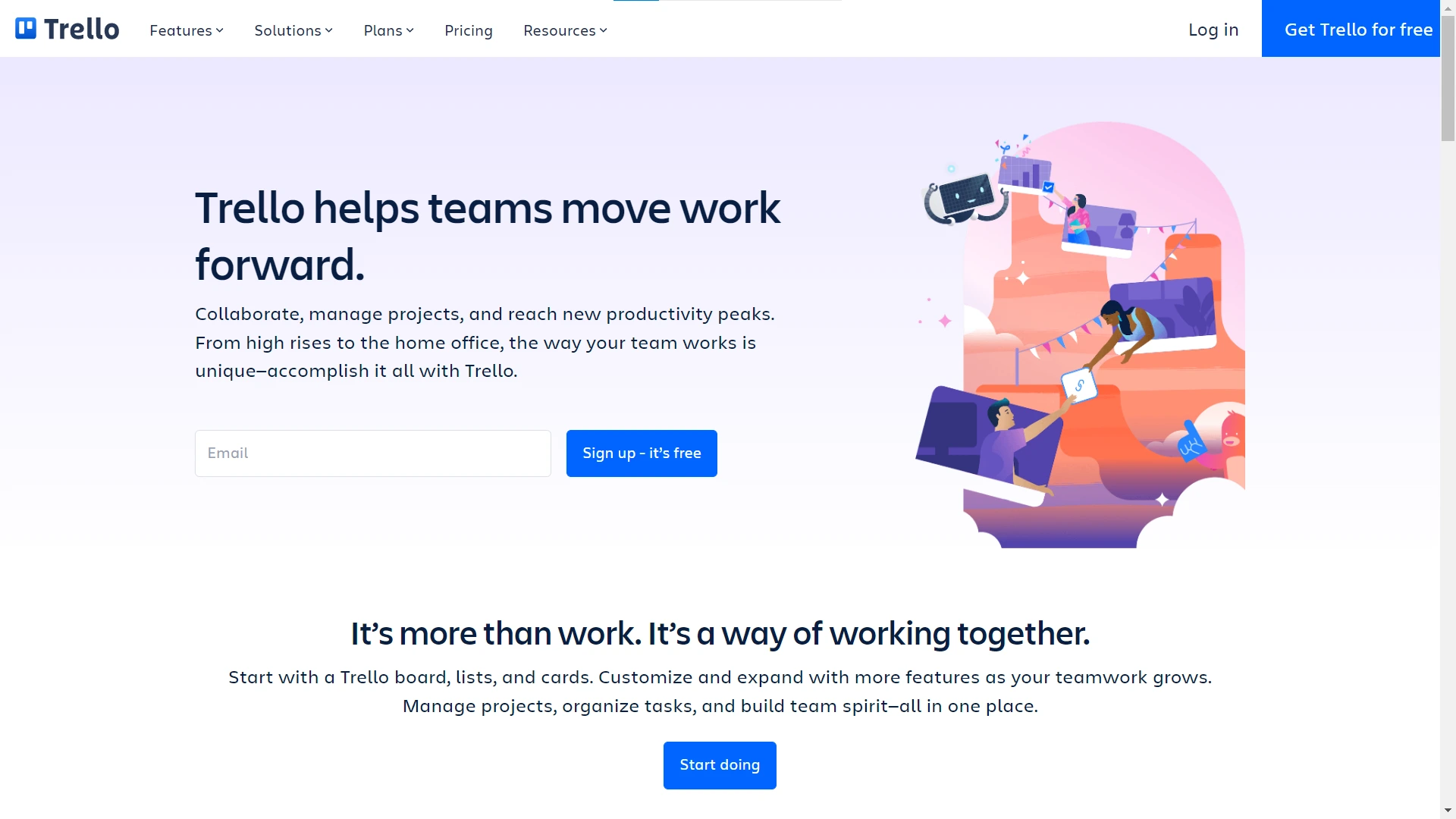 Trello Homepage